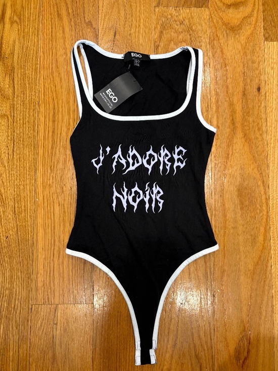 EGO Tops - BLACK EGOSHOES.COM BODYSUIT